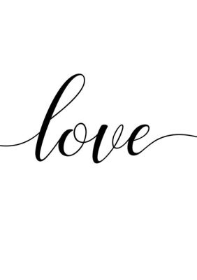 how do you spell love in cursive